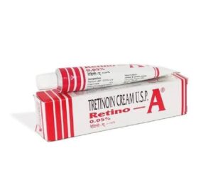 Retino A 0.05% 20gm cream for acne, pimples, dark spots and skin renewal.