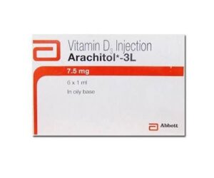 Vitamin D3 Injection Arachitol 3L 7.5mg for vitamin D shots benefits, bone health and immunity support