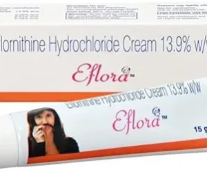 Eflora Cream 15gm for facial hair in female and unwanted facial hair reduction.