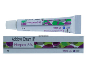 Herpex Cream 5gm antiviral cream for herpes, cold sores and skin infection treatment