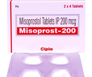 Misoprostol 200mcg tablets for stomach ulcer prevention and stomach lining protection.