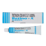 Retino A 0.025% 20gm cream for acne, pimples and smoother skin.